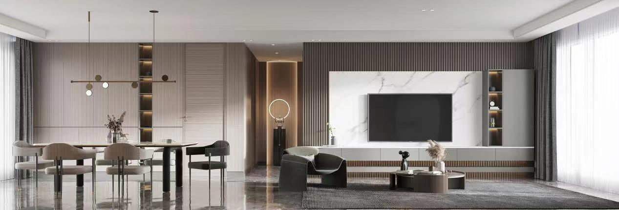 一進門就驚艷！這140㎡現代簡約兩房，大自然梵客系列令人叫絕