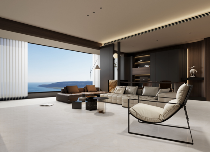 極致再突破！能強「云朧素月」53°珠光引領理石新潮流